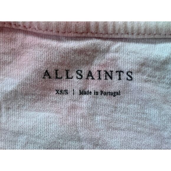ALLSAINTS Pink Stamp Imogen Tie Dye T Shirt Tee Top   Women's Size Small - Picture 5 of 11